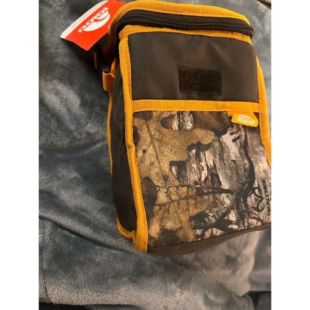 Igloo Realtree Xtra‎ Green Insulated Camo Lunch Bag Orange Trim New With Tags - Picture 4 of 9